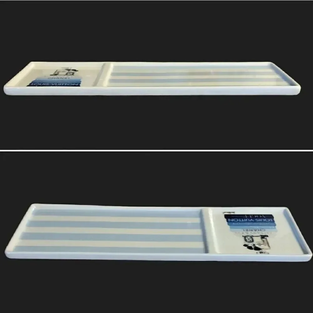 Amanda‎ Greenwood Designer Art Glam Porcelain Trinket Decor Tray NWT